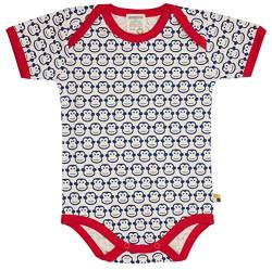 loud + proud Unisex Baby Body Kurzarm Mit Print AFFE, GOTS Zertifiziert T-Shirt, Ultramarine, 62-68 EU von loud + proud