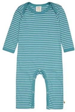 loud + proud Unisex Baby Derby Rib, GOTS Zertifiziert Overall, Topaz, 86/92 von loud + proud