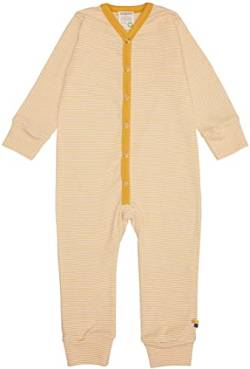 loud + proud Unisex Baby Feinripp, Bio Baumwolle Und GOTS Zertifiziert Schlafoverall, Curcuma, 86-92 EU von loud + proud