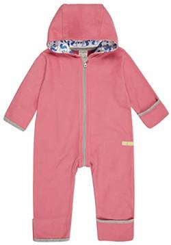 loud + proud Unisex Baby Fleece, GOTS Zertifiziert Overall, Mauve, 74/80 von loud + proud