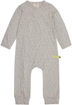 loud + proud Unisex Baby Jacquard Strick, Gots Zertifiziert Overall, Silver, 74-80 EU von loud + proud