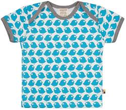 loud + proud Unisex Baby T-Shirt aus Bio Baumwolle, GOTS zertifiziert T-Shirt,, per pack Blau (Petrol pe), 86/92 (Herstellergröße: 86/92) von loud + proud