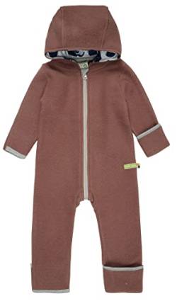 loud + proud Unisex Baby Uldfleece, Gots certificeret Overall, Nougat, 86-92 EU von loud + proud