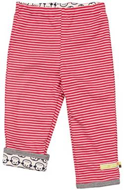 loud + proud Unisex Baby Wendehose aus Bio Baumwolle, GOTS Zertifiziert Hose, per Pack Rot (Tomato to), 98/104 (Herstellergröße: 98/104) von loud + proud