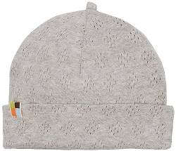 loud + proud Unisex Kinder Lt1 Jacquard Strick, GOTS Zertifiziert Beanie-Mütze, Silver, 49-50 EU von loud + proud