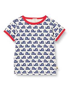 loud + proud Unisex Kinder T-shirt mit Print Schnecke, Gots Zertifiziert T Shirt, Ultramarine, 122-128 EU von loud + proud