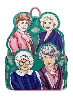 loungefly The Golden Girls Television Show Stay Golden Damen Schultertasche mit Doppelriemen, grün, M von loungefly