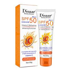 Vitamin-C-Sonnenschutz - Natürliche, ölfreie Breitband-Sonnenschutzmittel für das Gesicht mit Vitamin C,Sonnenschutz für Gesicht und Körper, Sonnencreme für die meisten Hauttypen Lovemetoo von lovemetoo
