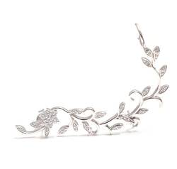 Große zirkoniabesetzte Ear crawler - Ear climber - Ear cuffs aus 925 Sterling Silber von loveyourdiamonds