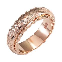Damen Ring Aufgehängter Geschnitzter Rosenblütenring 925 Sterling Silber Antragsring Jubiläum Ehering Ringe Schmuck… von luoluoluo