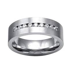 Damen Ringe Paar Ringe Vintage Weiß Diamant Ring 925 Sterling Silber Verlobung Ehering Ring Schmuck Geschenk von luoluoluo