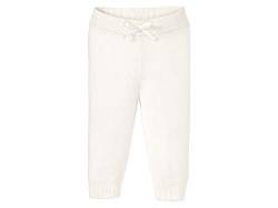 LUPILU PURE COLLECTION Baby Mädchen Strickhose 100% Bio-Baumwolle Weiß 74/80 von lupilu