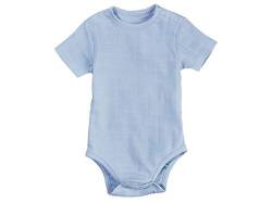 Lupilu Pure Collection Baby Body Jungen Kurzarm Bio-Baumwolle Blau 92 von lupilu
