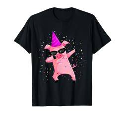 Dabbing Schwein cool Dab Sau Kinder Siegerpose Geschenkidee T-Shirt von lustige Schwein Shirt für Jungen Mädchen Geschenk