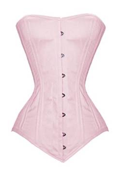 luvsecretlingerie Damen Taillentraining Schwerlast Doppelt Stahl Knochen Vollbrustkorsettt Steampunk Baumwolle Corsage #8555-TC2 von luvsecretlingerie