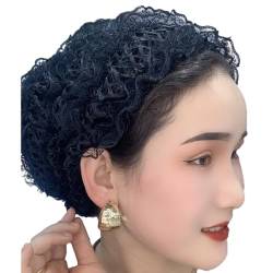 lxuebaix Fashion Bonnet Lace Headwrap Haarwickel für lockiges Haar, weicher Kopfwickel, Spitzenhut, Kopfwickel, Spitzenhauben von lxuebaix