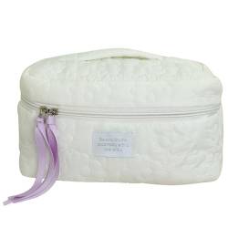 lxuebaix Handtasche Kosmetiktasche Advanced Sense Einfache tragbare Farbkosmetik-Aufbewahrungstasche mit großem Fassungsvermögen Weiblicher Blumenwaschbeutel von lxuebaix