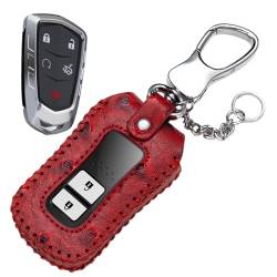 lyanny Autoschlüssel Hülle, Schlüsseletui, PU-Leder Auto Schlüsseltasche, Smart Schlüsselanhänger Halter mit Karabiner für Männer und Frauen von lyanny