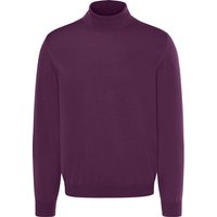 MAERZ MUENCHEN Wollpullover, Rollkragen, Logo-Patch, für Herren, lila, 50 von maerz muenchen