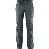 maier® sports Outdoorhose "Tajo 2", Zip-Off, wasserabweisend, Gürtel, für Herren, grau, 98 von maier sports