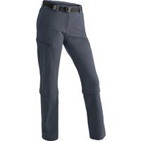 maier® sports Zip-Off-Hose "Arolla", wasserabweisend, UV-Schutz, für Damen, grau, 48 von maier sports