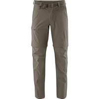 maier® sports Zipp-Off-Hose, Turn-Up-Funktion, für Herren, beige, 28 von maier sports