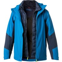 maier sports Herren Funktionsjacke blau Mikrofaser unifarben von maier sports