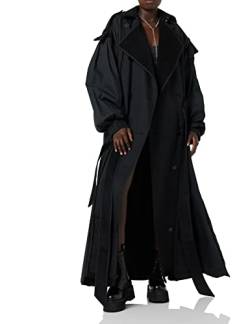 maison blanche Unisex Langarm Trench-Coat, Schwarz, 6 von maison blanche