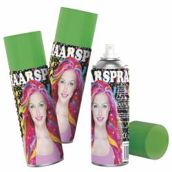 Haarspray metallic mit Farbe Haarschmuck 250ml Hairspray Color (3x GRÜN) von makotex
