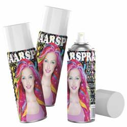Haarspray metallic mit Farbe Haarschmuck 250ml Hairspray Color (3x WEIß) von makotex