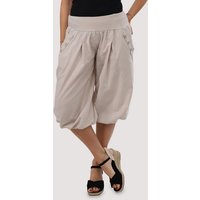 malito more than fashion Caprihose 23286P kurze low waist Aladinhose Caprihose in Unifarben Einheitsgröße von malito more than fashion