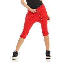 malito more than fashion Caprihose 8015 Sommer Sport Hose mit elastischem Jerseybund Einheitsgröße von malito more than fashion