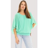 malito more than fashion Chiffonbluse 6296 mit breitem Bund Einheitsgröße von malito more than fashion