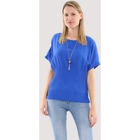 malito more than fashion Schlupfbluse 1144 Bluse mit Halskette von malito more than fashion