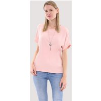 malito more than fashion Schlupfbluse 1144 Bluse mit Halskette von malito more than fashion