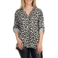 malito more than fashion Schlupfbluse 6702 Animal Print mit 3/4 Armen Einheitsgröße von malito more than fashion