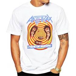 GOFI Anthrax T Shirt - State of 100% Thrash Metal T Shirt White L White M von malloy