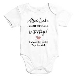 mamir home Vatertagsgeschenk Baby personalisiert Geschenk Vatertag Babybody - Papa Kinder Ideen (3-6 Monate) von mamir home