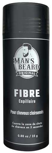 man's beard MAN'S BEARD - Natürliche Haarfasern - Haarpuder - Hellbraun - 25 g - Französische Marke von man's beard