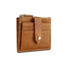 mano Don Pietro Kartenetui Geldbörse – Herren Damen Leder Kreditkartenbörse - Credit Card Holder Wallet, Cognac von mano