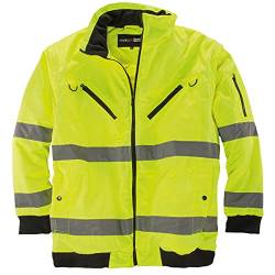 marc&mark Warnschutz 2in1 XXL Arbeitsjacke/Weste gelb, Größe:10XL von marc&mark