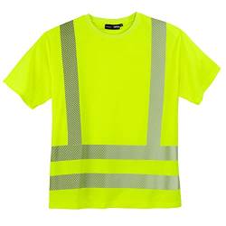 marc&mark Warnschutz T-Shirt große Größen Neongelb, Größe:8XL von marc&mark