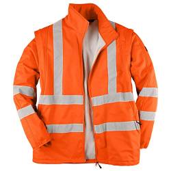 marc&mark XXL Arbeits-Softshelljacke/-weste orange, Größe:10XL von marc&mark