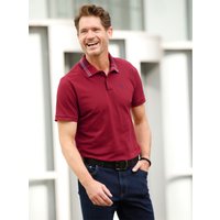 Witt Weiden Herren Kurzarm-Poloshirt dunkelrot von marco donati