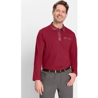 Witt Weiden Herren Langarm-Poloshirt kirsche von marco donati