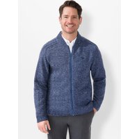 Witt Weiden Herren Strickjacke blau-meliert von marco donati