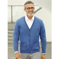 Witt Weiden Herren Strickjacke jeansblau-meliert von marco donati