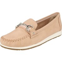 MARCO TOZZI 2-24601-42 Damen Komfort Leder Halbschuhe Mokassin Kette, gepolstert von marco tozzi