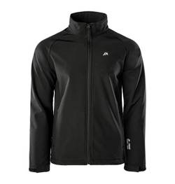 martes Mens Metin, 94% Polyester und 6% Elasthan, Wasserdicht, Softshelljacke Funktionsjacke Regenjacke Winddichte Atmungsaktiv Sport Wandern, Schwarz, L von martes