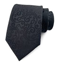 marysgift Krawatten Set Herren Seide Formelle Krawatten für Männer Business Hochzeitsfeier Krawatte Navy Blau,D0093 von marysgift